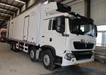 High Strength Frozen Foods RHD 8×4 Refrigerated Trucks And Vans 40 Ton Low Noise