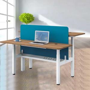 Quality 2 Person Adjustable Workstation Desk Electric Sit Stand Automatic Lifting wholesale