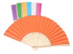 promotion paper folding fan with natural bamboo frame, available in different