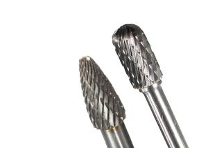 Quality Taper Head Tungsten Carbide Rotary Burrs Crosscut Teeth Cutter High Strength wholesale