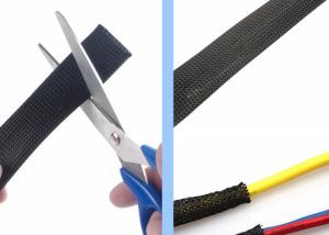 Quality Cable Wire Cover Protection Expandable Wire Sleeving , Braided Wire Loom Custom wholesale