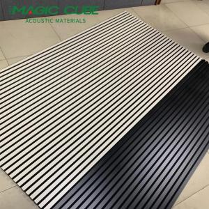 Quality Flame Resistant Polyester Wooden Slat Acoustic Panels For Meeting Rooms wholesale
