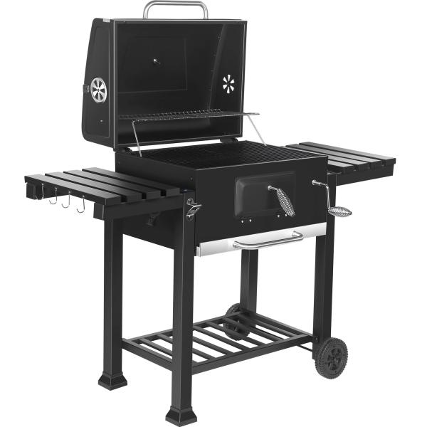 36.5*48.5cm Side Shelf Stainless Steel Charcoal Barbecue Smoker Grill for Custom