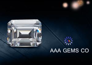 Quality Colorless Emerald Cut Moissanite Loose Stones Forever Brilliance Grade wholesale