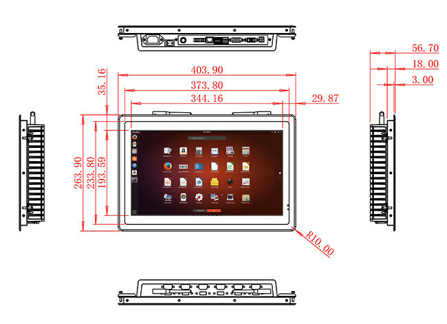 15.6-Inch Slim Linux Touch Screen for Factory Dashboards and Automation Solutions