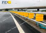 Road Corners Highway Roller Barrier , Anti Corrosion Rolling Guard Barrier
