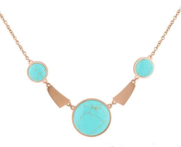 Titanium Steel Shell Clavicle Necklace Rose Gold Stainless Steel Necklace