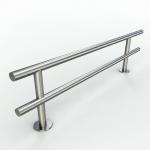 Easy-to-Clean Stainless Steel Handrails for Medical Facilities