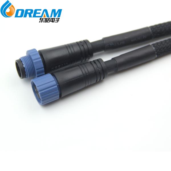 Male Pin Diameter 1.5mm Waterproof Connector for IP68 LED Lighting Outdoor Cable