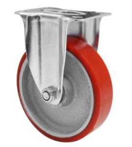Quality 5 Inch Iron Casters Pu Castor Wheel Zinc Plated wholesale