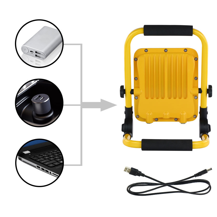 CE RoHS Multi-Function LED Portable Work Light KCD Temporary Emergency Lighting Landscape Honeycomb Waterproof IP65