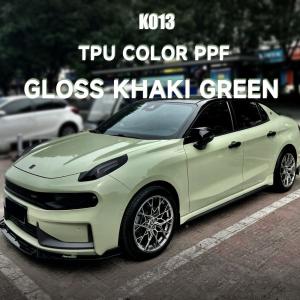 Quality K013 Gloss Khaki Green TPU Color Car Paint Protection Film Wrap Car Vinyl Premium wholesale