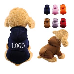 Quality 0.1kg Pets Wearing Clothes Blank Woven Logo Puppy Pet Fleece Plain wholesale