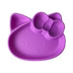 Cartoon Kitten Shape Silicone Feeding Sets Bpa Free Baby Plates