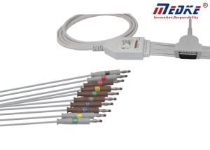Quality One piece GE-Marquette EKG Cable With 10 Leadwires IEC Banana 2029890-001 wholesale