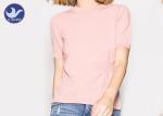 Summer Short Sleeves Womens Knit Pullover Sweater Side Waisted Knitwear