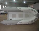 Deep V Aluminum RIB Boat PVC Inflatable Boats 6 Person With Foot pump