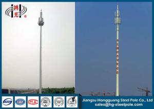 Quality Hot Dip Galvanized Round Electric Power Pole , Utility Power Poles wholesale