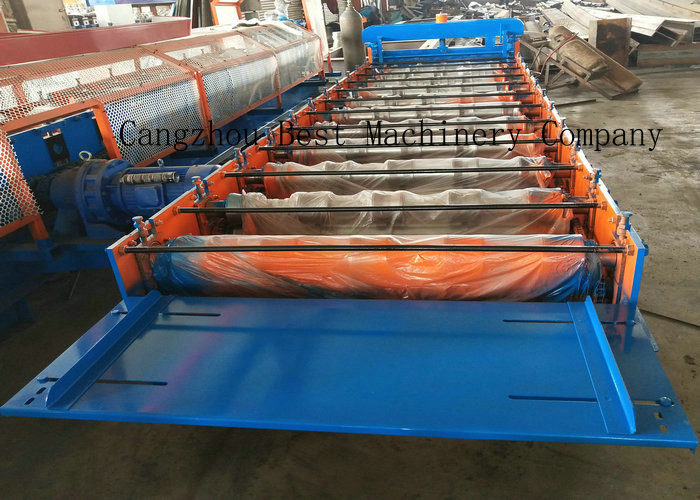 Trapezoid Roofing Sheet Roll Forming Making Machine For Building Material