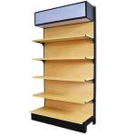 Factory Custom Size Color logo supermarket display shelves retail store shelves