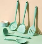 5 Pcs Household Heat Resistant Silicone Cooking Utensil Set Spatula