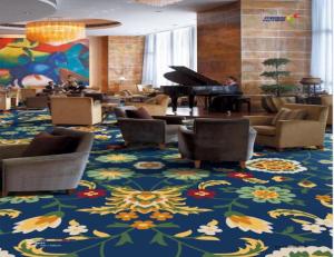 Quality Polyester printed carpet cut pile 5-10mm width 4M wholesale