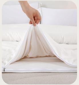 Quality White Microfiber 4 Seasons Comforter With Hypoallergenic Features wholesale