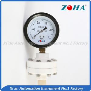 Quality 75mm 100mm Oil Filled Pressure Gauge With Bottom Connection Plastic Black wholesale