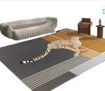 Rectangle Folding Bedroom Floor Carpets Morocco North European Light Luxury
