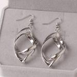 2018 Fashion American style lady party EarringsSilver Many Colors Round shape