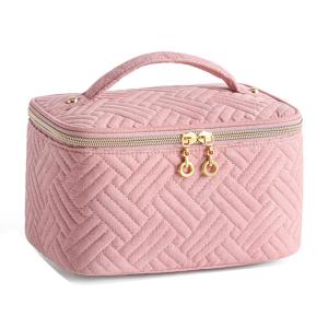 Quality Quilted makeup bag Large Capacity Travel storage bag wholesale