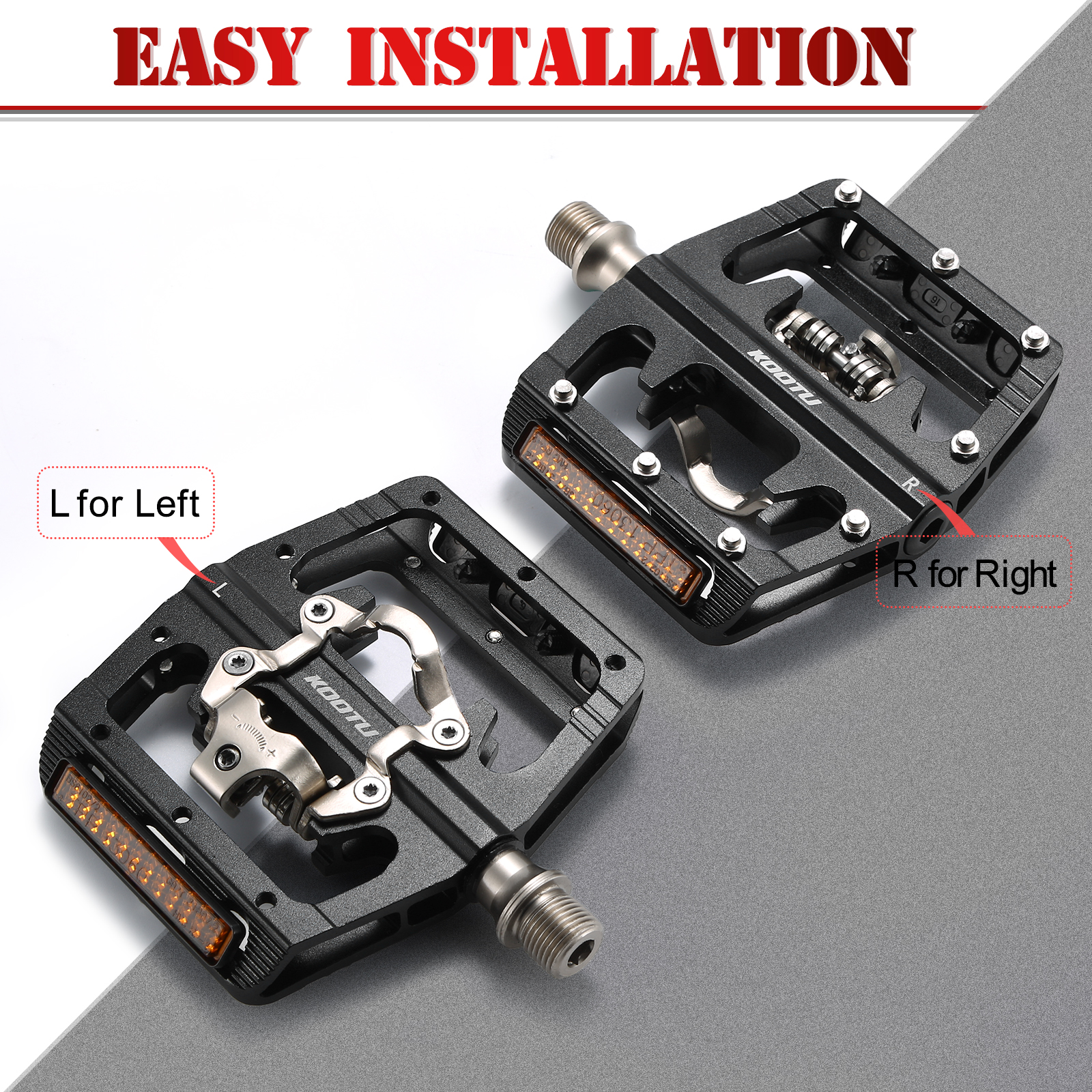 Full Aluminum Bike And Cycle Accessories , Bike Pedal Lock For SHIMANO SPD System