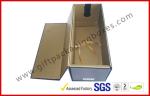 Foldable 1100G Rigid Board Wine Packaging Boxes , Rubber Finished Luxury Gift