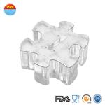 Jigsaw Cute Ice Cream Silicone Ice Trays Non Plastic 180*110*18.3mm