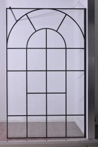 Quality Black Stainless Sliding 6mm Tempered Glass Shower Door 1200X2000mm wholesale