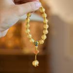 Hot Selling Flower Glaze Color Bead Bracelet New Ethnic Style Literary Ceramic