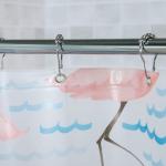 Flamingo Shower Liner Curtain Disposable PEVA Waterproof Thick Bathroom Plastic