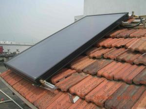 Quality black chrome coating flat plate solar collector wholesale