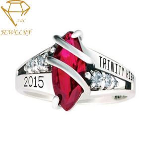 Quality Embossed 14K Womens Class Rings wholesale