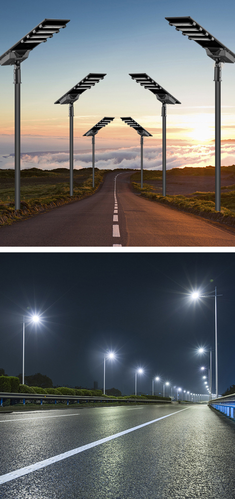 Waterproof Intelligent Outdoor Solar Street Lamps 100w With Remote Control Function