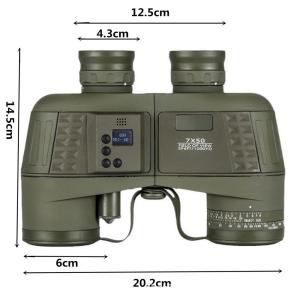 Quality High Power 10X50 long distance digital Electric compass marine HD Waterpoof FMC Lens BAK4 Prism Auto Focus binoculars wholesale