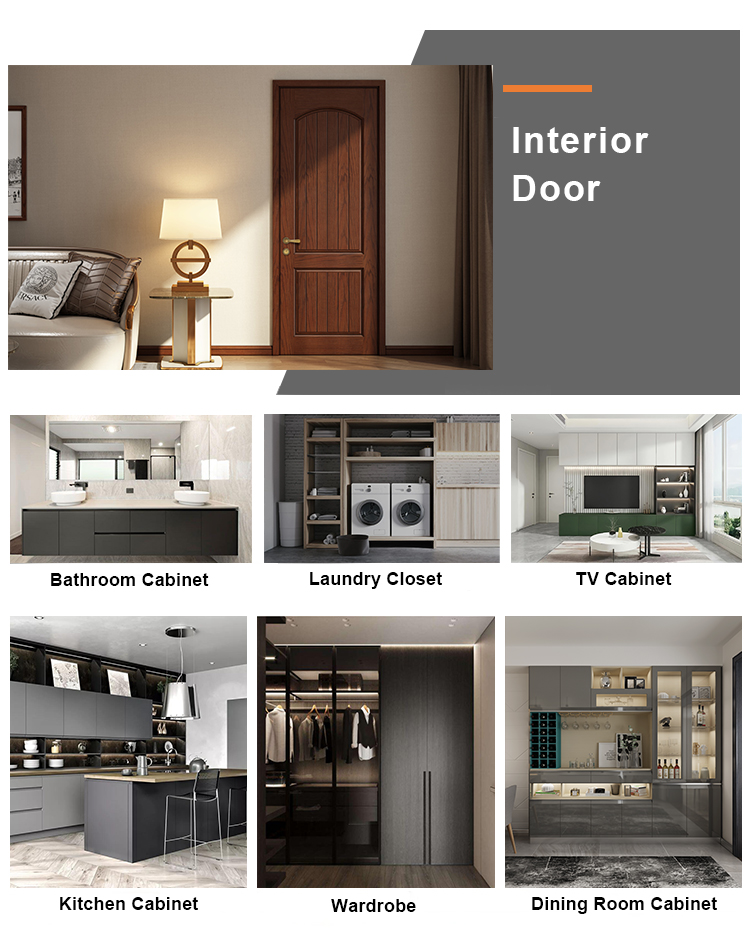 Chinese Top Hardware YALIG 2024 High End Custom Wood Doors for Modern White Interior Rooms