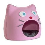 Cat Shape Pet Den Bed Hand Wash Easy Assembly Removable Cover Customized Size