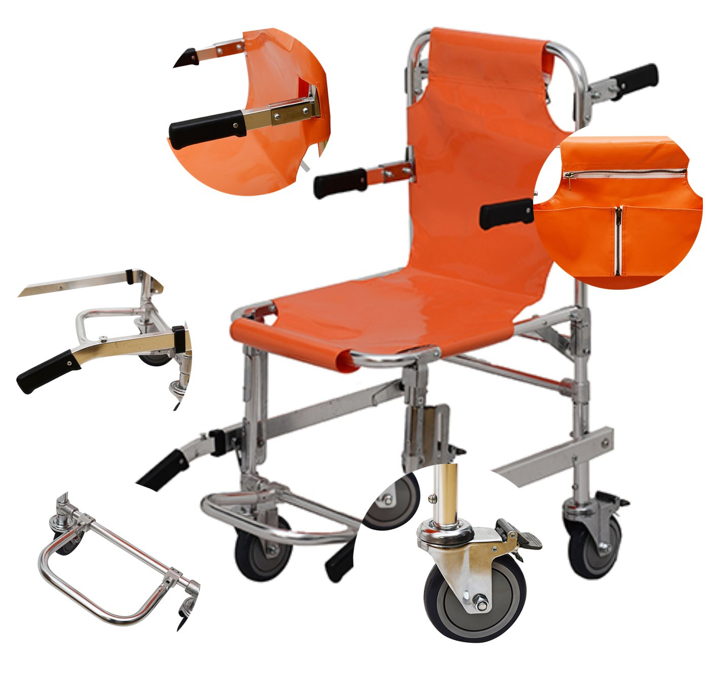 High Strength Ambulance Stair Chair Aluminum Alloy Ambulance Stair Climber