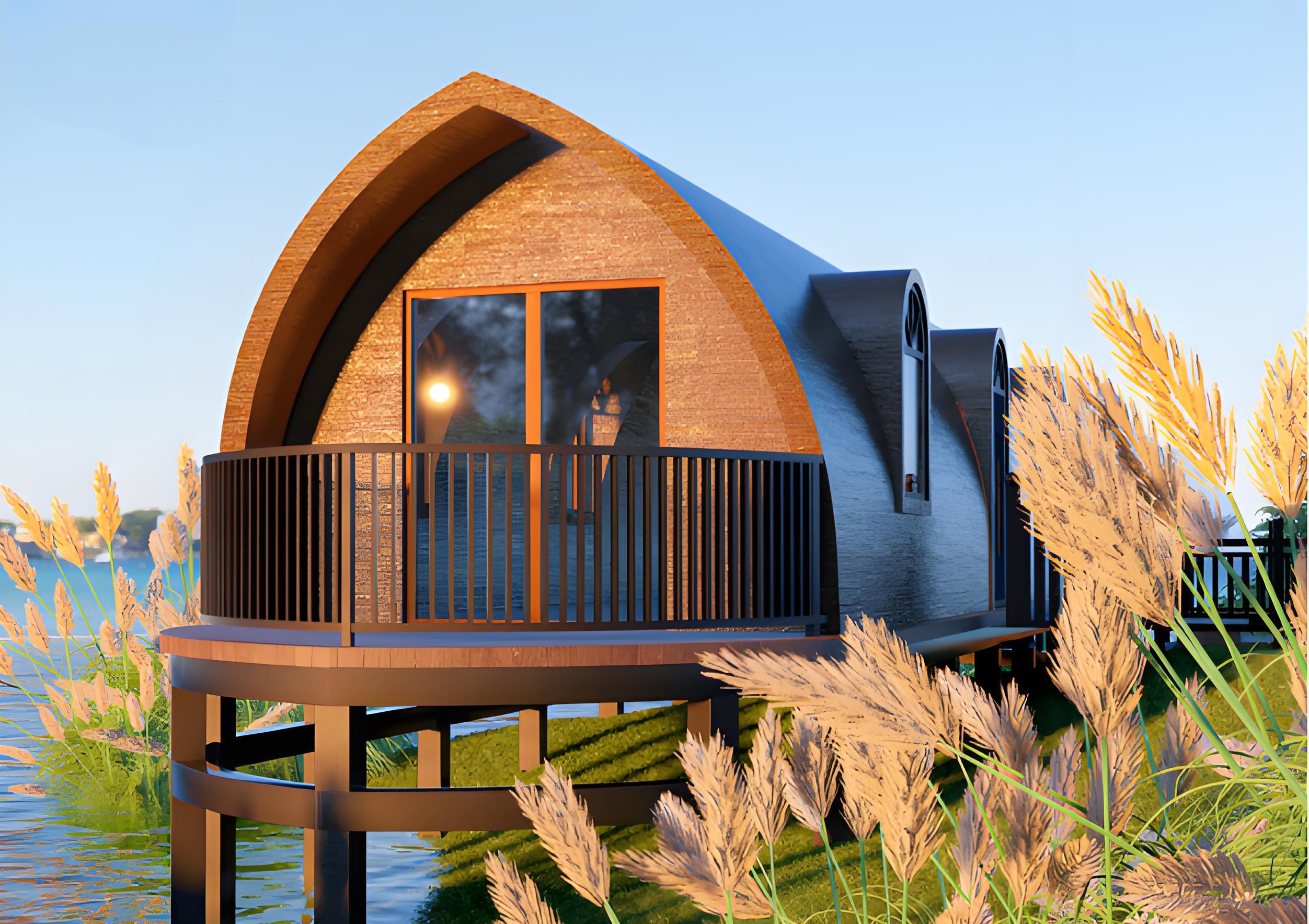 Prefabricated Tiny Houses As B&Bs Fishing Houses and Floating Houses