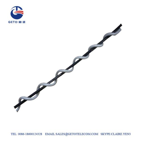 PVC ADSS Aerial Fiber HR 6mm Spiral Vibration Dampers , Vibration Isolation