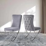 Modern Design Velvet Upholstered Dining Room Furniture Chair