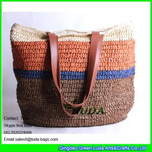 Quality LUDA 2016 spring summer paper straw handbag crocheted colorful straw bag wholesale
