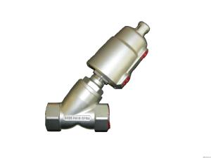 Quality Large Flux Stainless Steel 16 Bar Pneumatic Angle Seat Valve wholesale
