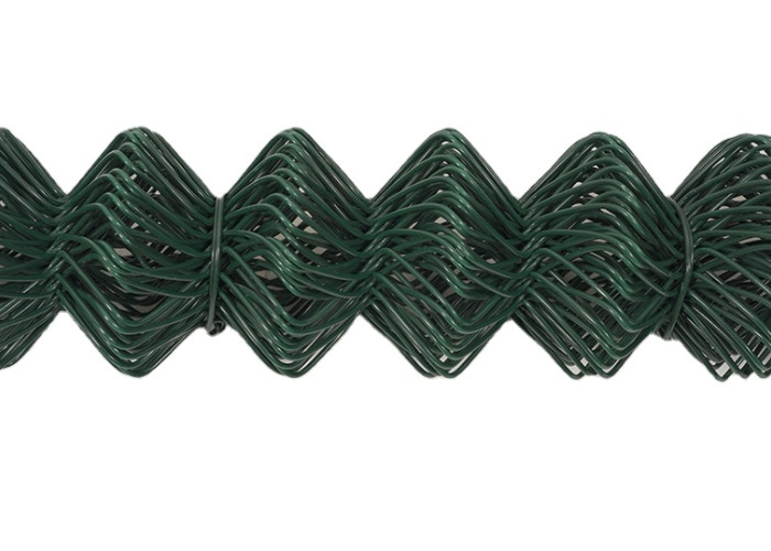 1.8x3m Diamond Wire Mesh Fence , Double Chain Link Fence Simple Torsion